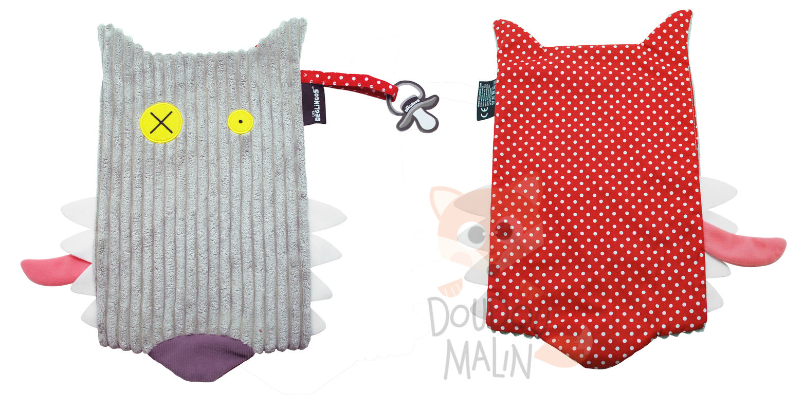 The deglingos maxi baby comforter bigbos wolf grey red 